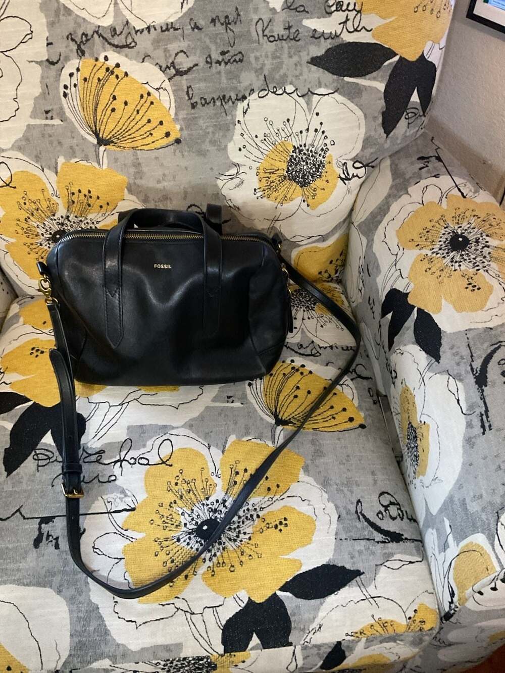 Fossil Sydney Leather Satchel Crossbody Handbag